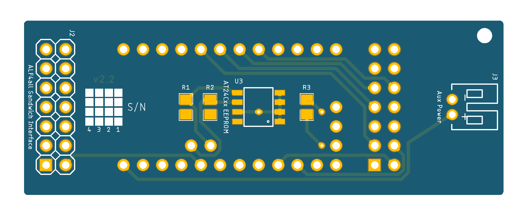 Arduino Pro Mini PCB (Bottom)